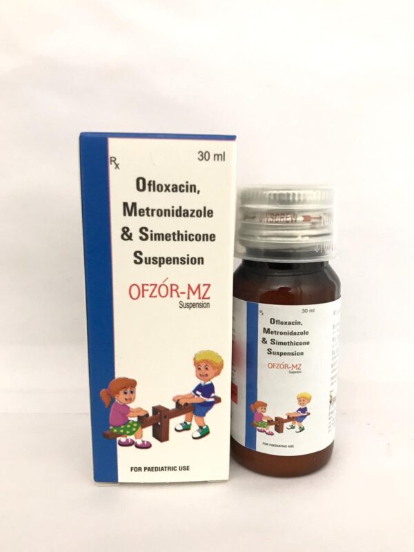 OFLOXACIN 50 MG+ METRONIDAZOLE 120 MG+ SIMETHICONE 10 MG