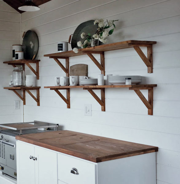 open shelving diy shelves rustic shelves 