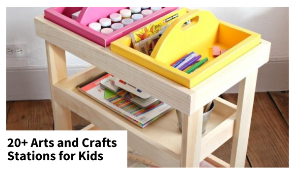 kids arts and craft station plans diy art stations for kids 