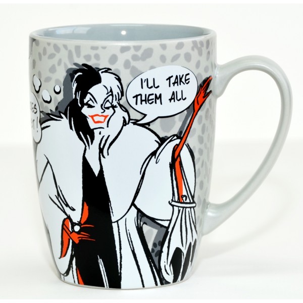 Disneyland Paris Cruella De Vil Mug, very rare