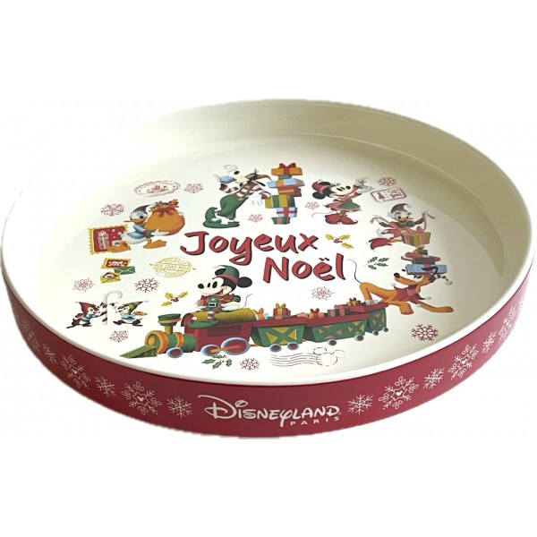 Disneyland Paris Mickey and Friends Holiday Christmas Tarte Platter