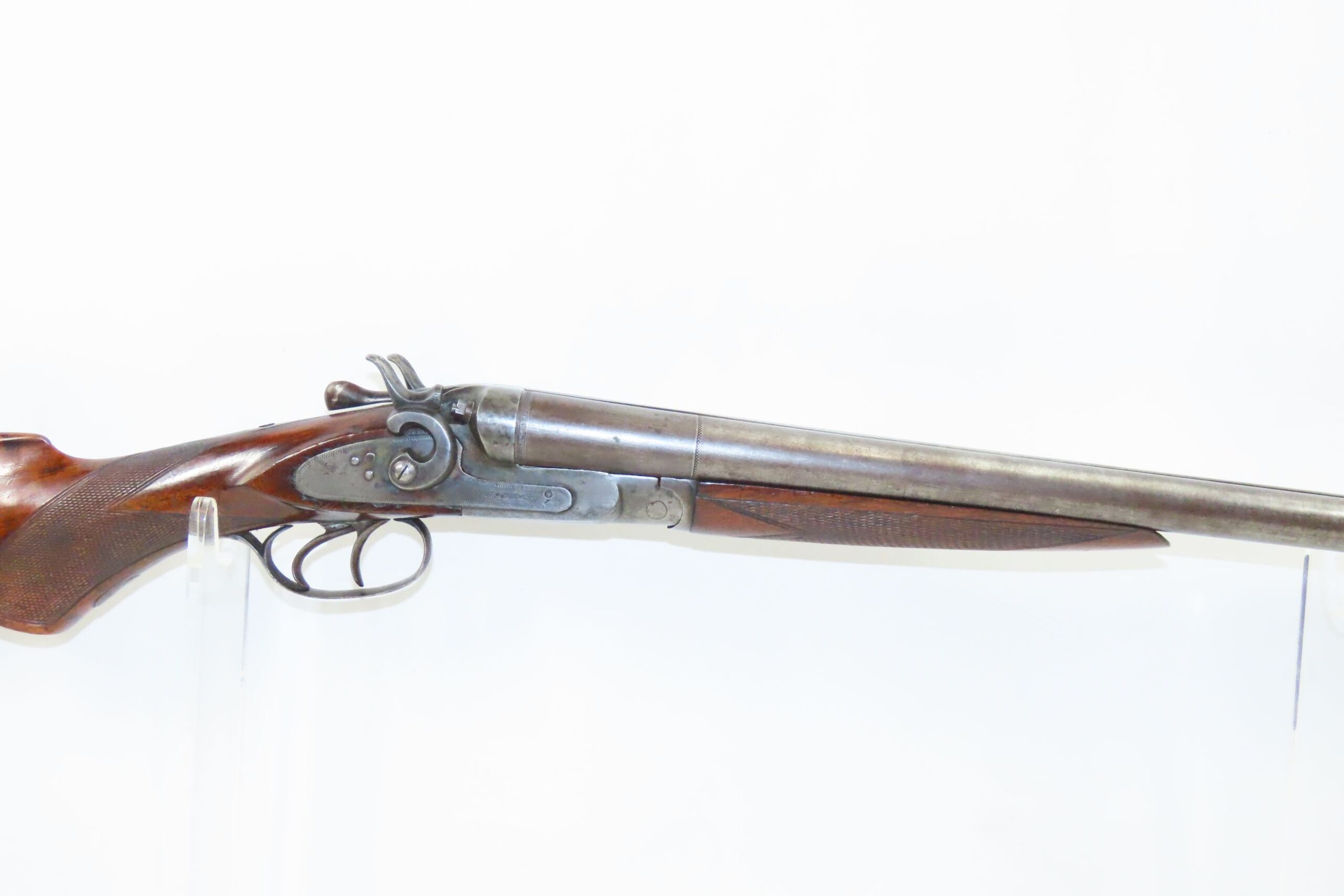 Belgian A. Greener Hammer Shotgun 22 C&RAntique017 | Ancestry Guns