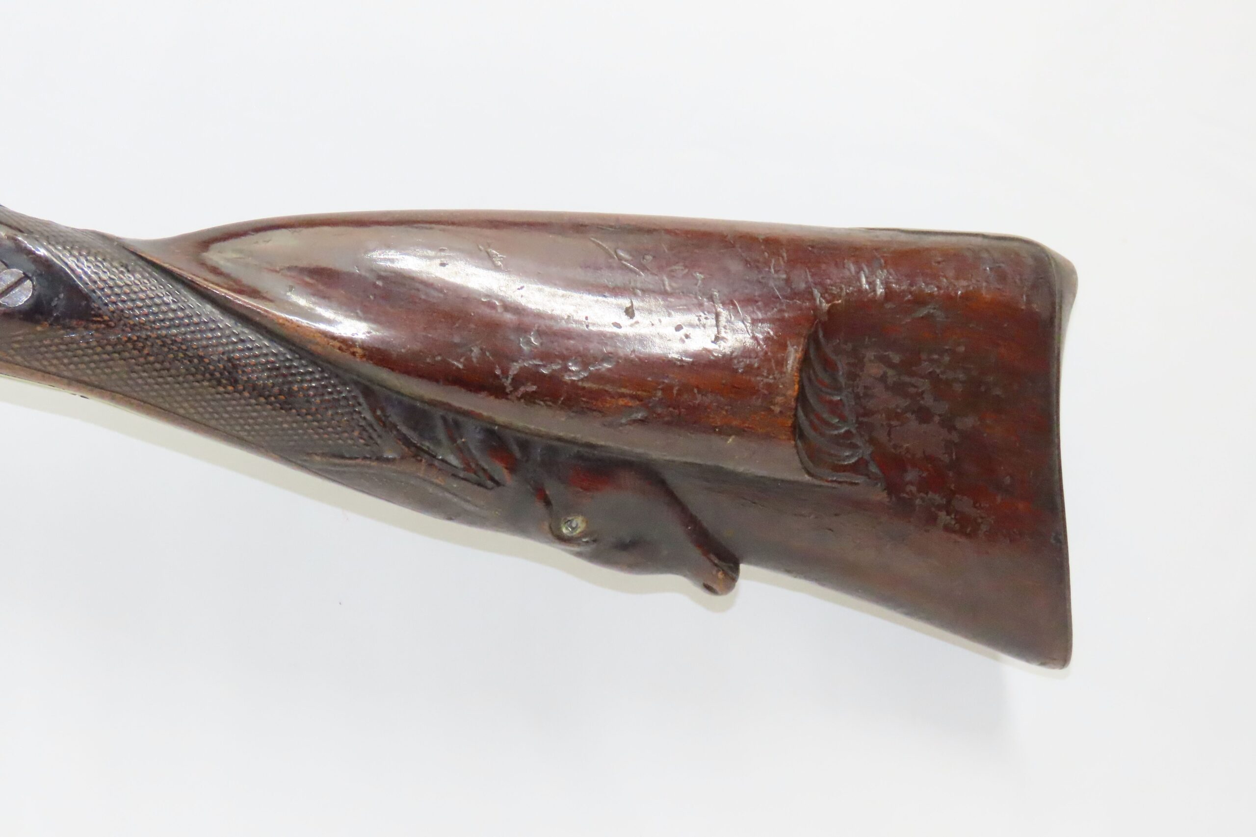 Relief Carved Belgian Double Barrel Shotgun 2.5 C&RAntique003 ...