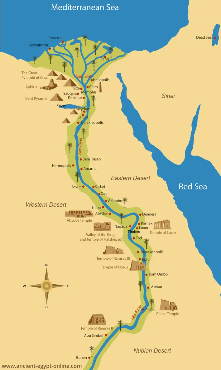 Ancient Egypt Maps