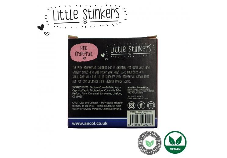 Little Stinkers Pink Grapefruit Shampoo Bar