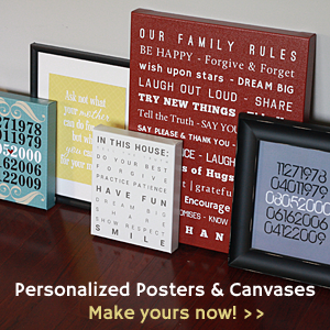 (de)SignsByAndrea - personalized posters, canvases and cards