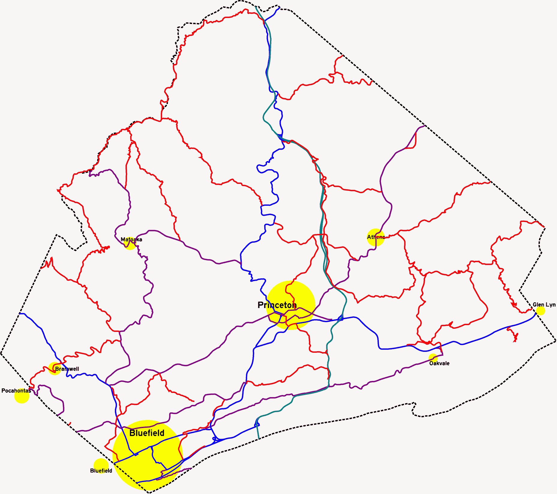 Mercer County West Virginia Map - vrogue.co