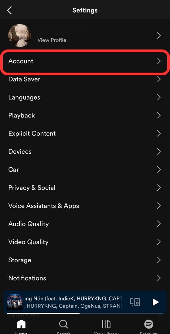 spotify account