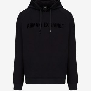 ARMANI EXCHANGE – Felpa Uomo con Cappuccio Nero