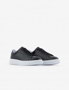 ARMANI EXCHANGE – Scarpe Uomo Sneakers in Action Leather Nero