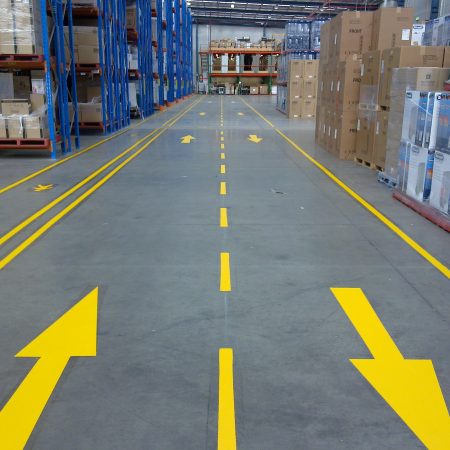 Factory Line Marking | Angle Line Marking