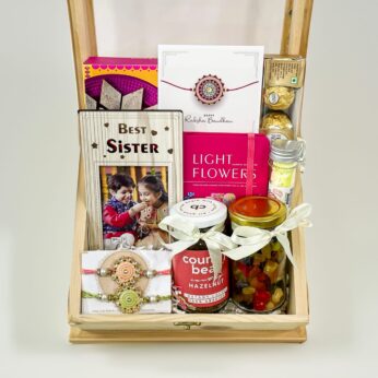 Raksha Bandhan Gift Hampers For Sister With Greeting Cards