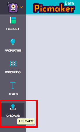 Picmaker upload option