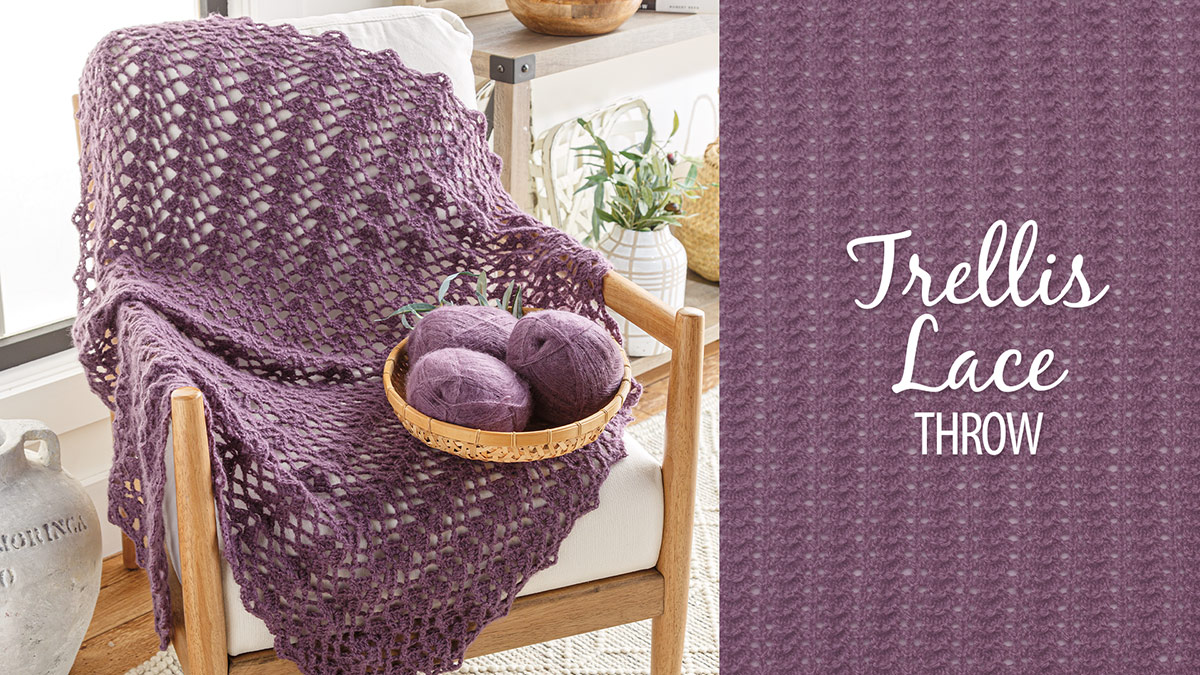 Learn, Make, Create!: Crochet Trellis Lace Throw