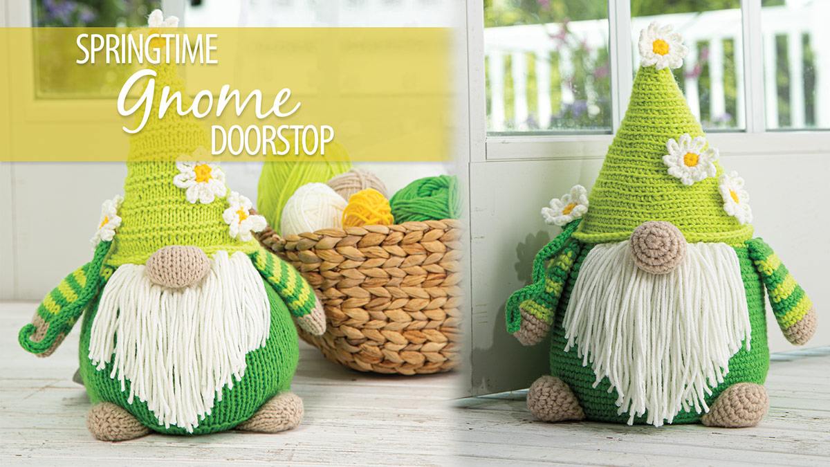 Learn, Make, Create!: Crochet Springtime Gnome Doorstop