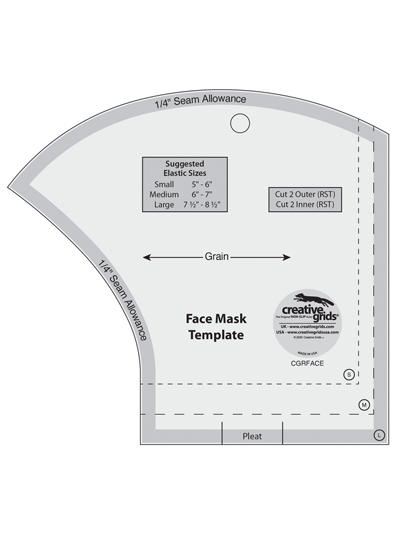 Creative Grids Face Mask Template