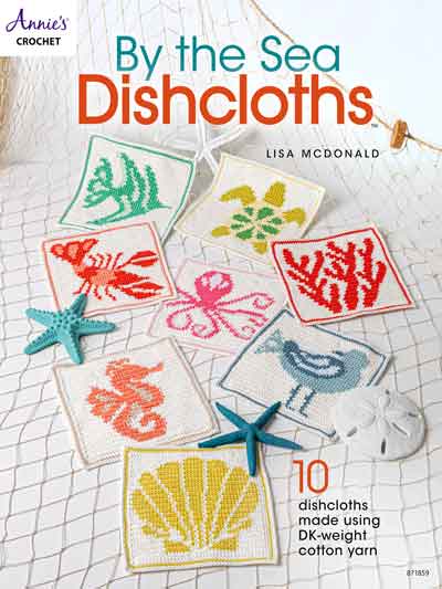 By the Sea Dishcloths Crochet Pattern Book