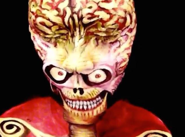 mars attacks face paint