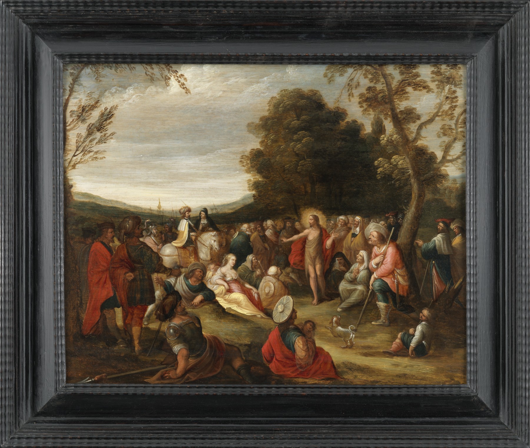 The Preaching of Saint John the Baptist - Workshop by Frans II Francken ...