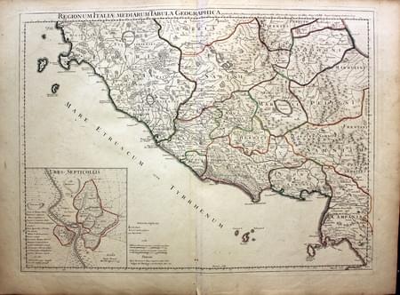 Ancient Rome and Regions, Guillaume de L'Isle, c.1731