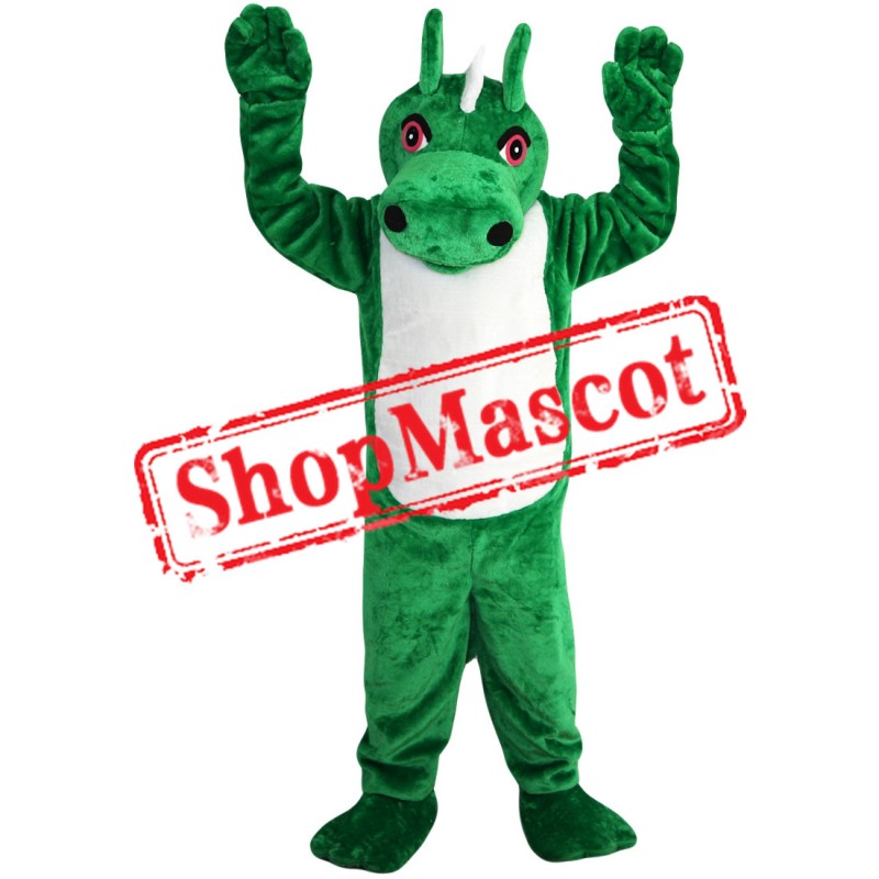 High Quality Green Dragon Mascot Costume