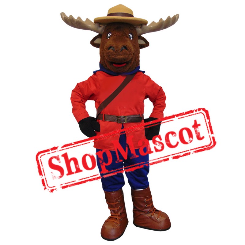 Safety Moose Mascot Costume