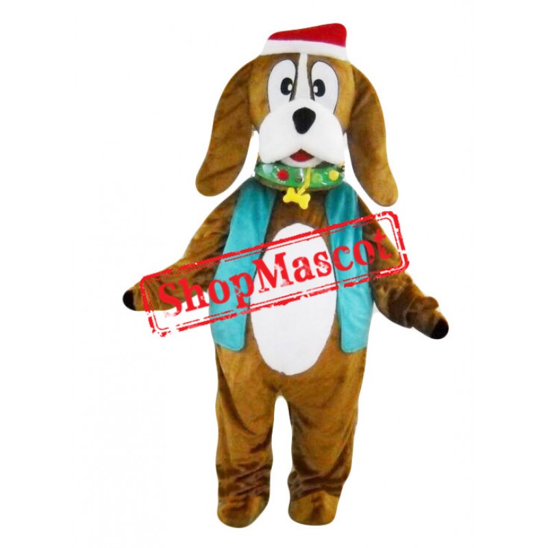 Christmas Santa Dog Mascot Costume