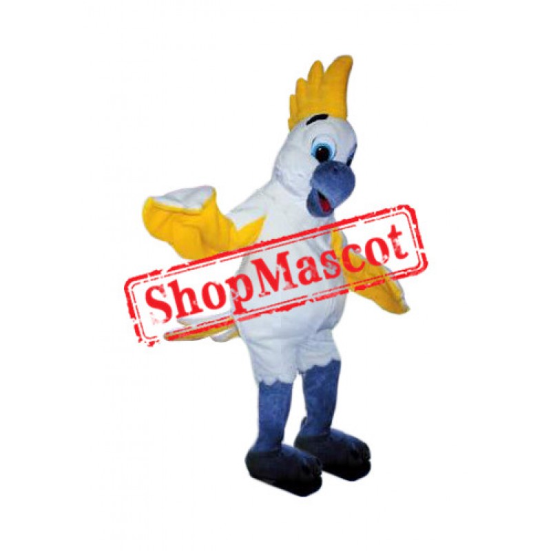 White & Yellow Bird Mascot Costume