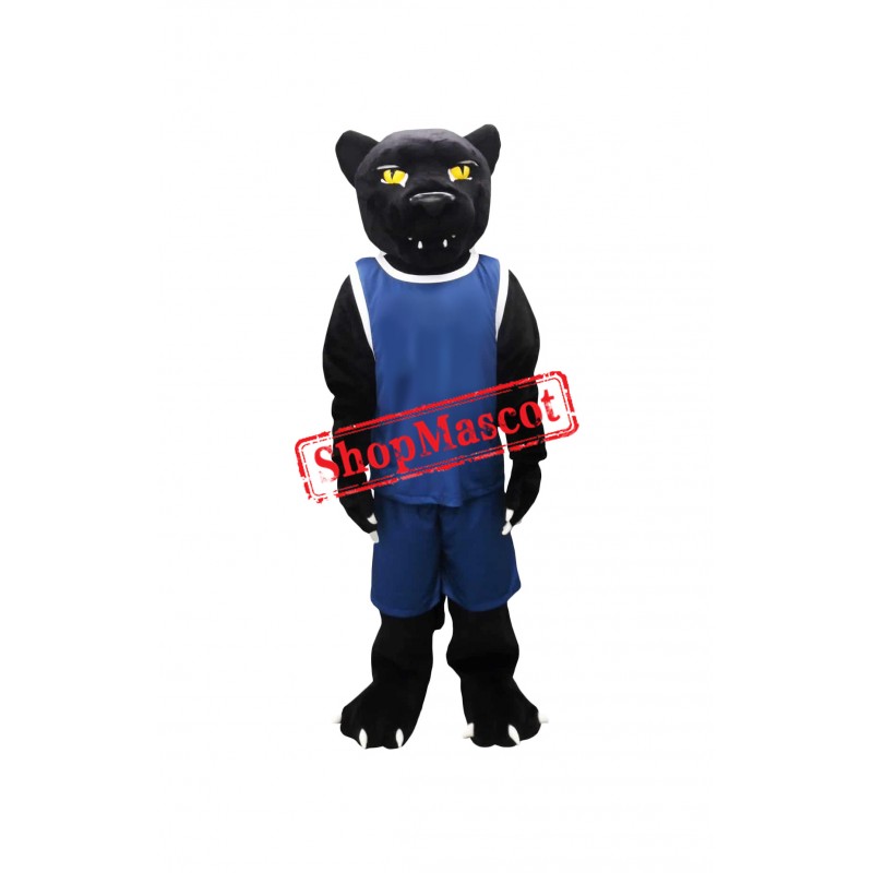 Yellow Eye Panther Mascot Costume