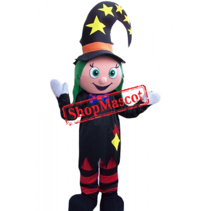 Friendly Clown Girl Mascot Costume