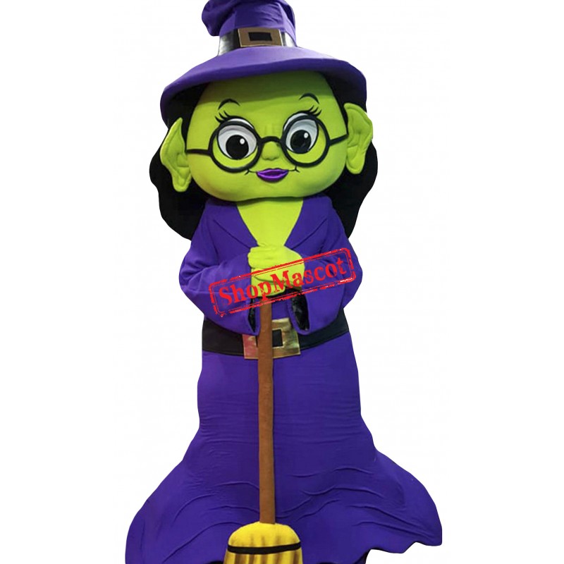 Halloween Witch Mascot Costume