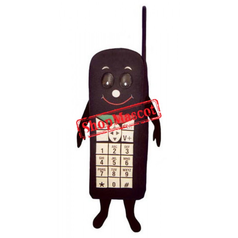 Black Cell Phone Mascot Costume