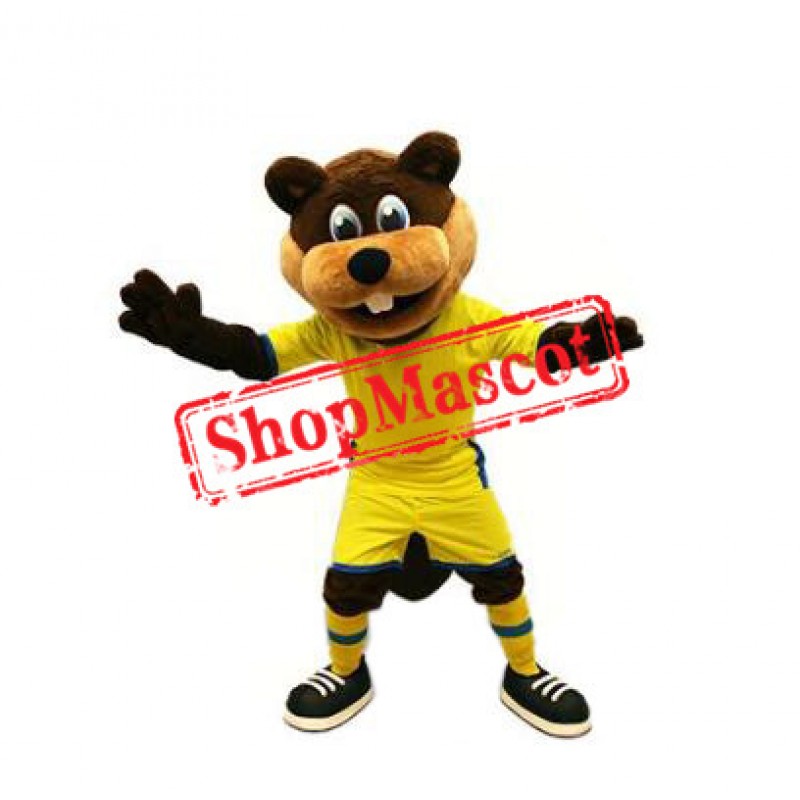 Realistic Sport Beaver Mascot Costume