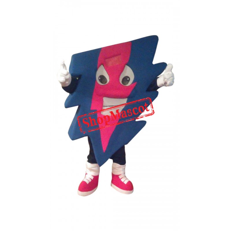 Happy Colorful Lightning Mascot Costume