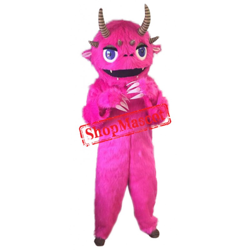 Pink Monster Mascot Costume