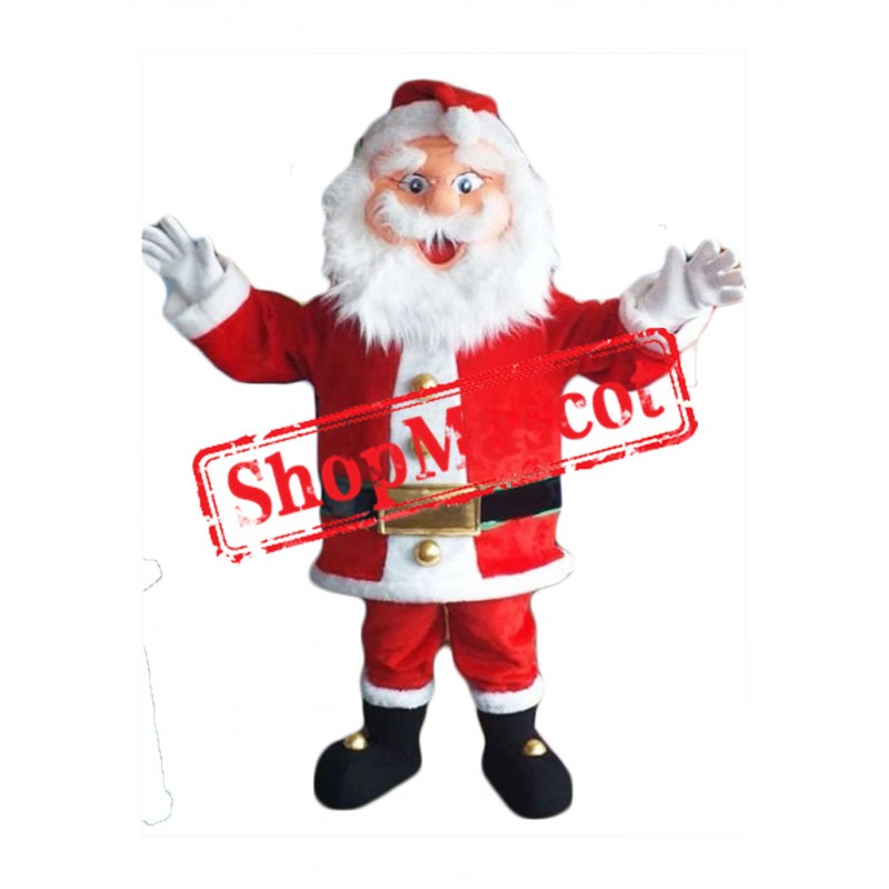 Happy Lightweight Santa Claus Mascot Costume