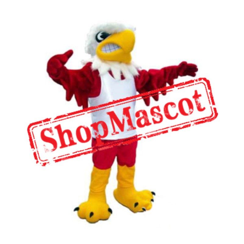 Fierce Red Eagle Mascot Costume