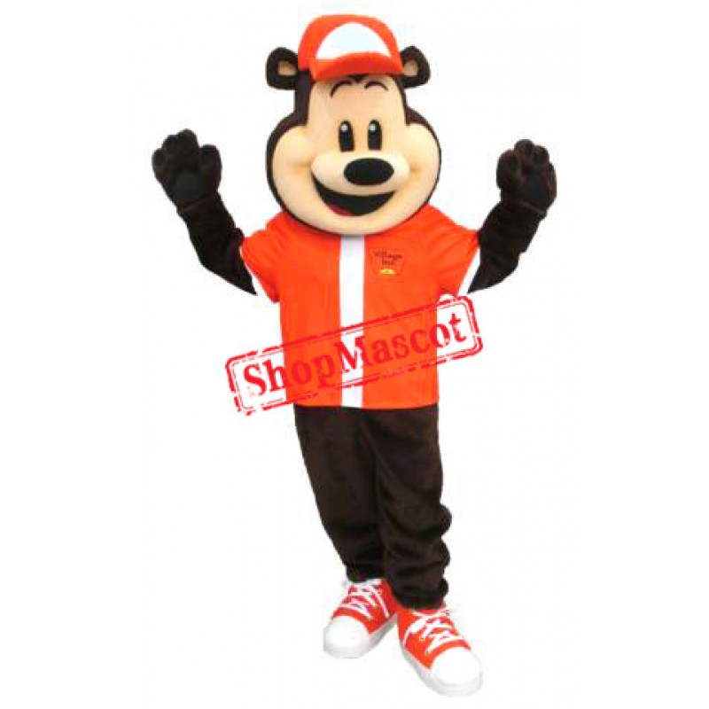 Sport School Bear Mascot Costume