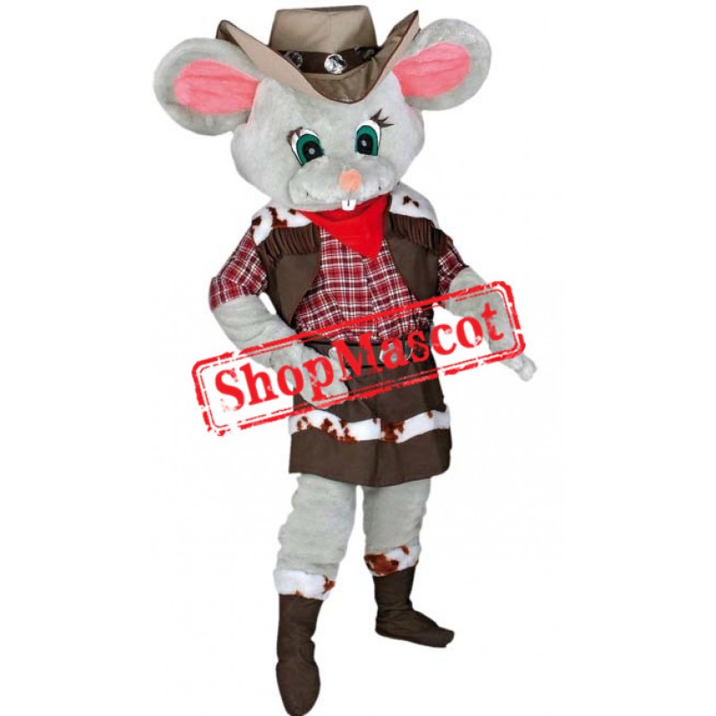 Grey Female Mouse Mascot Costume