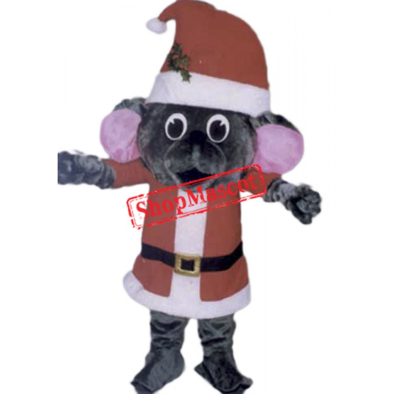 High Quality Christmas Mouse Mascot Costume