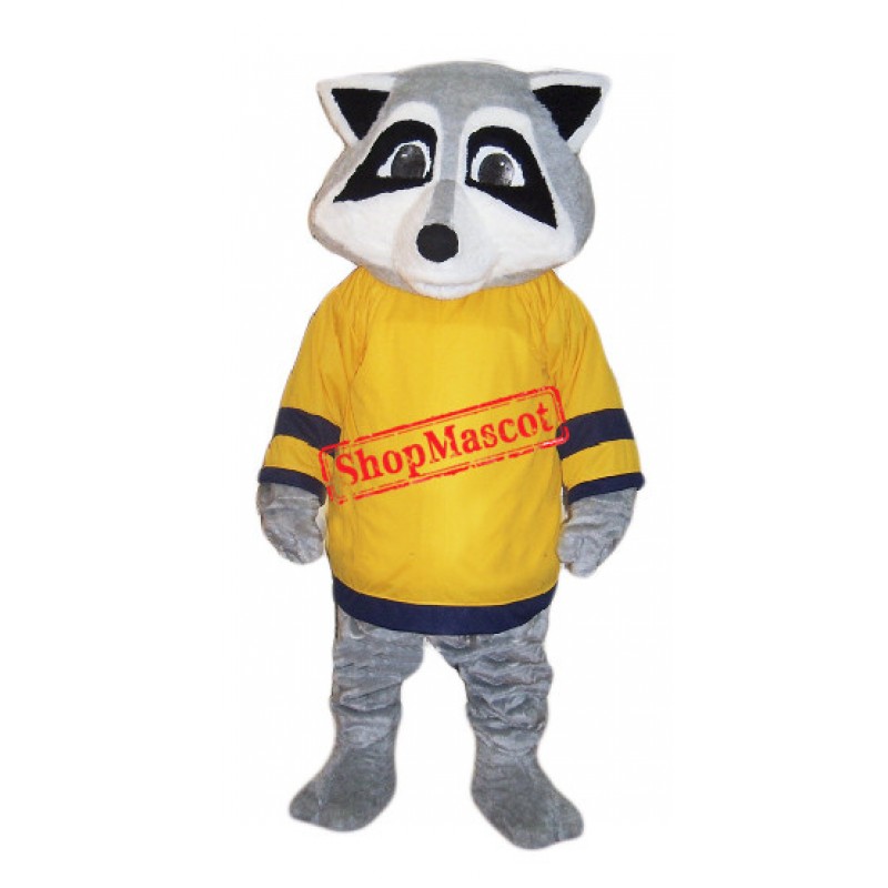 College Raccoon Mascot Costume Free Shipping