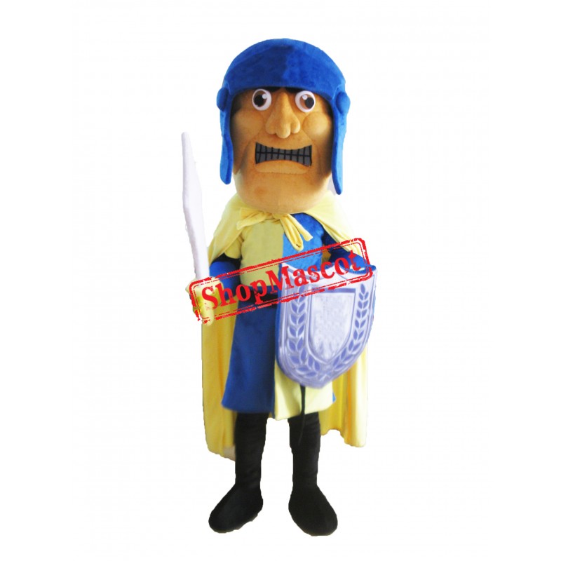 Blue Solider Mascot Costume