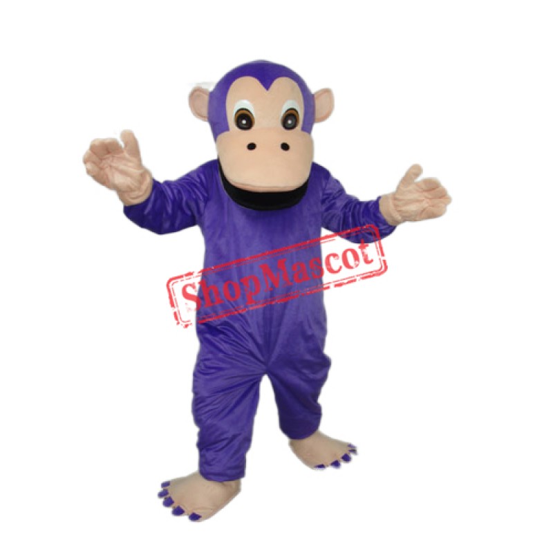 Purple Gorilla Mascot Adult Costume Free Shipping