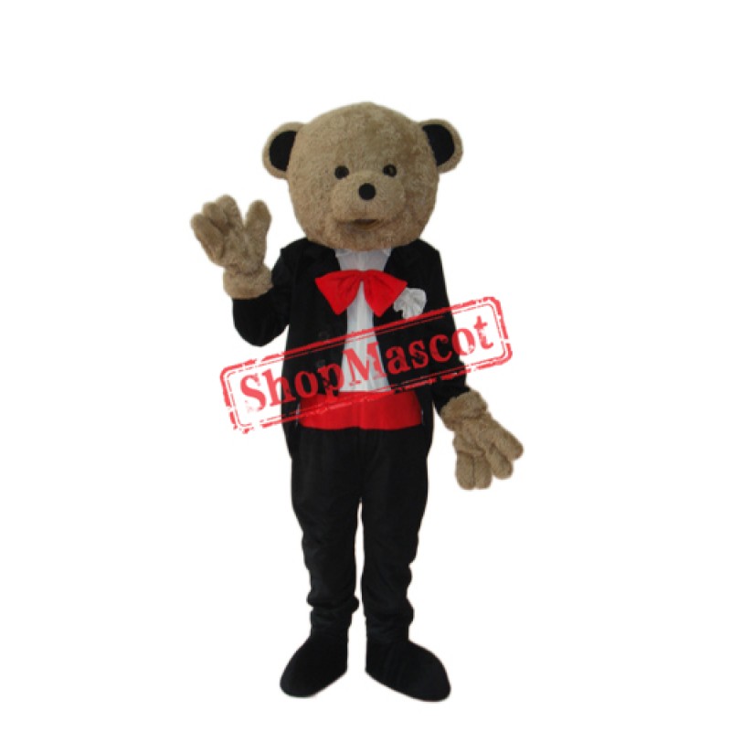 Wedding Bear Mascot Adult Costume Free Shipping