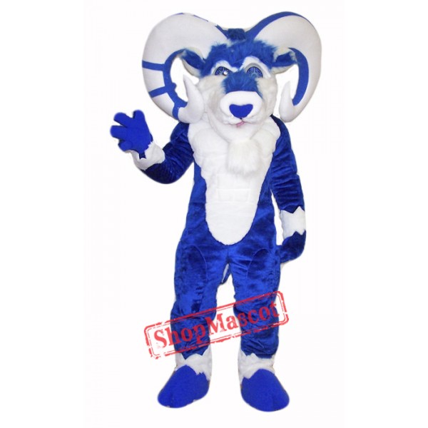 High Quality Blue Ram Mascot Costume