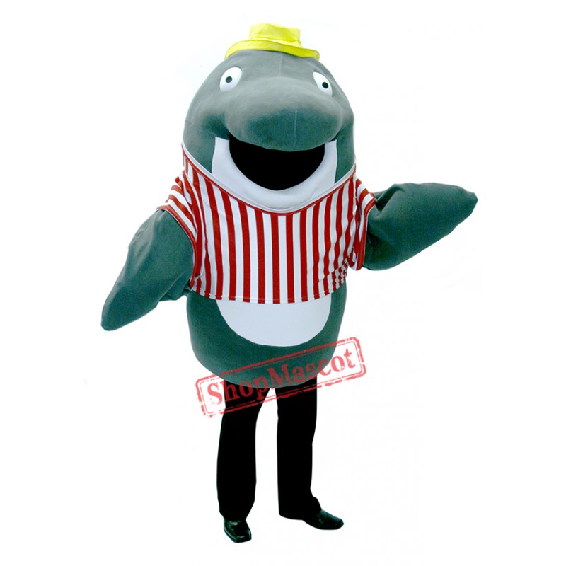 Green Dolphin Mascot Costume