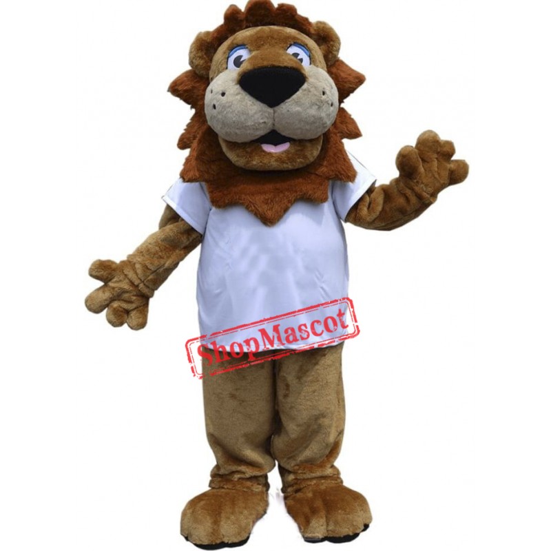 Happy Lightweight Lion Mascot Costume