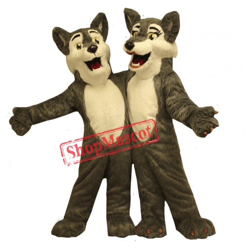 Boy & Girl Wolf Mascot Costume