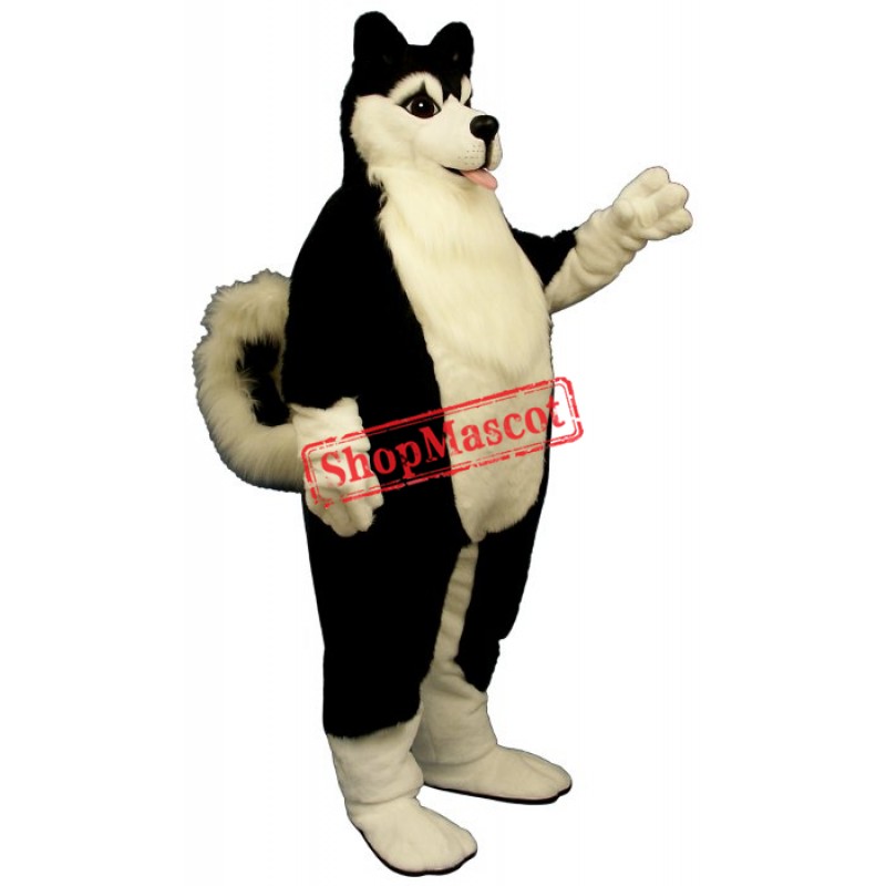 Fat Husky Mascot Costume