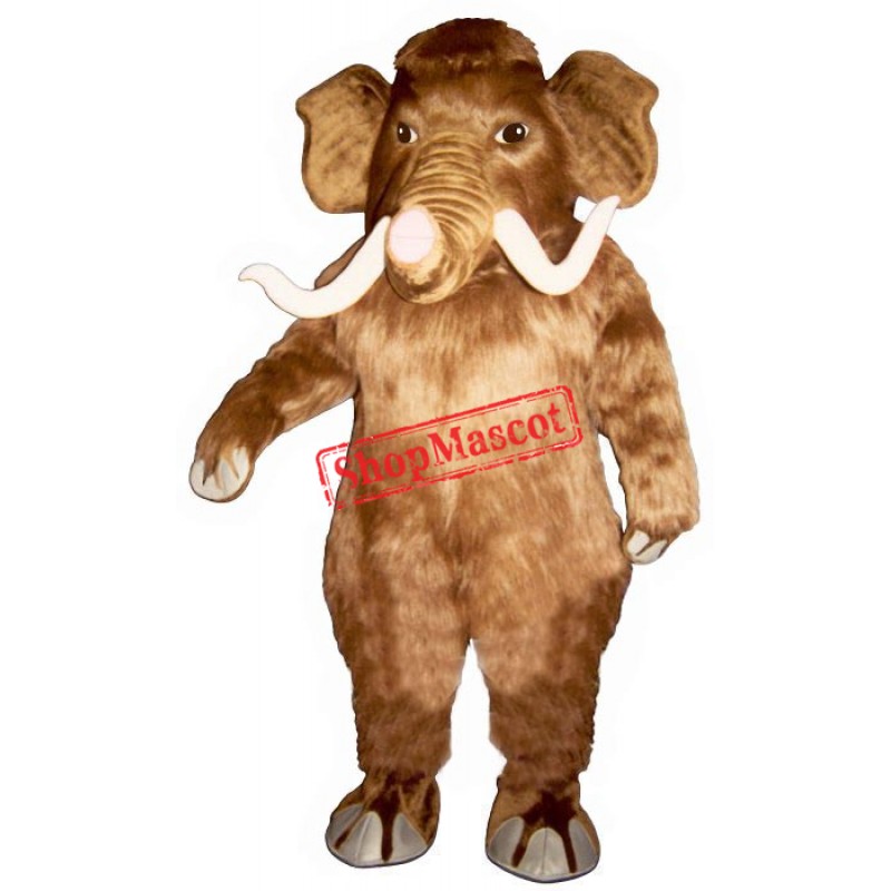 Mammoth with Long Tusks Mascot Costume